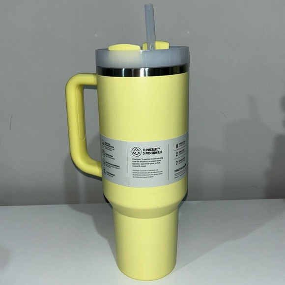 Stanley Exclusive Pomelo Yellow 40oz StainlessSteel Quencher H2.0 Tumbler - Picture 2 of 8